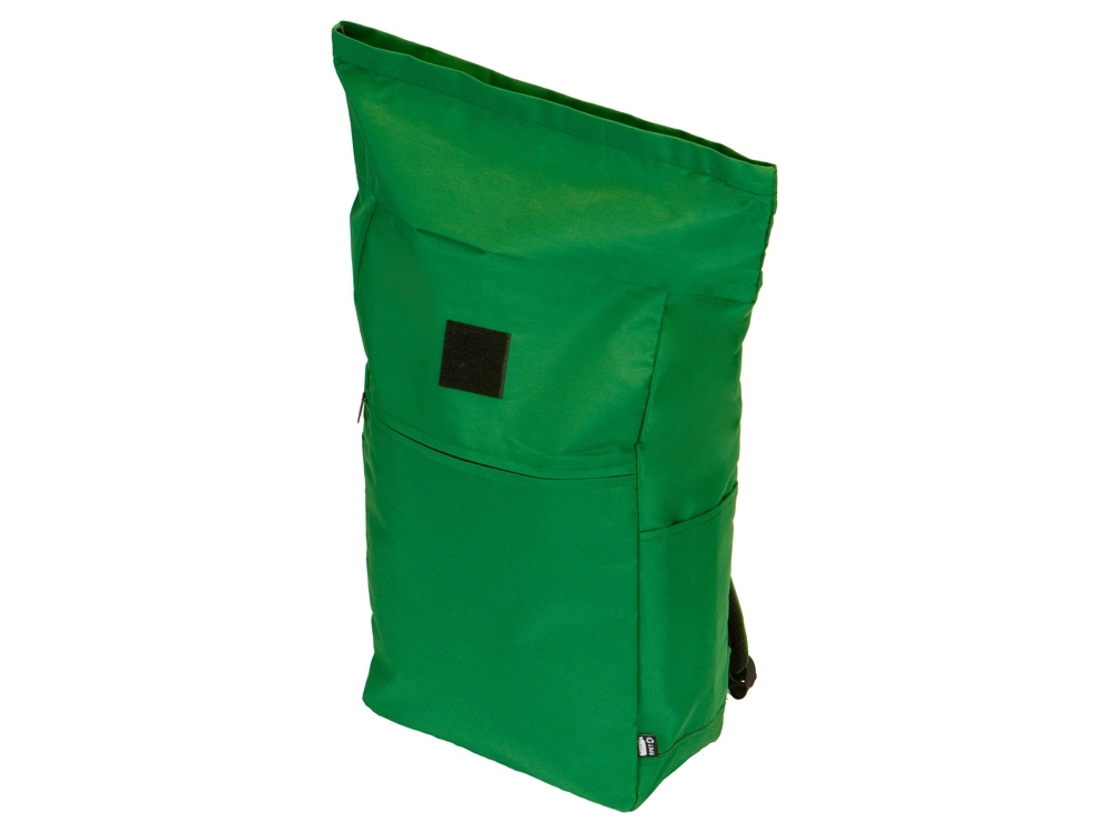 Рюкзак «Vel» для ноутбука 15" из переработанного пластика, зеленый, полиэстер