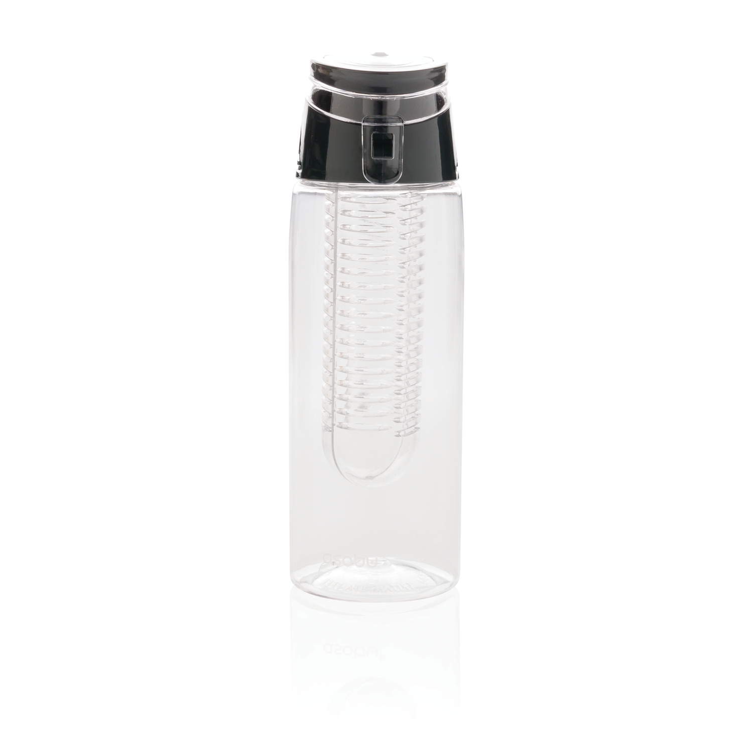 Бутылка для воды Lockable, 700 мл, прозрачный; серый, tritan; abs