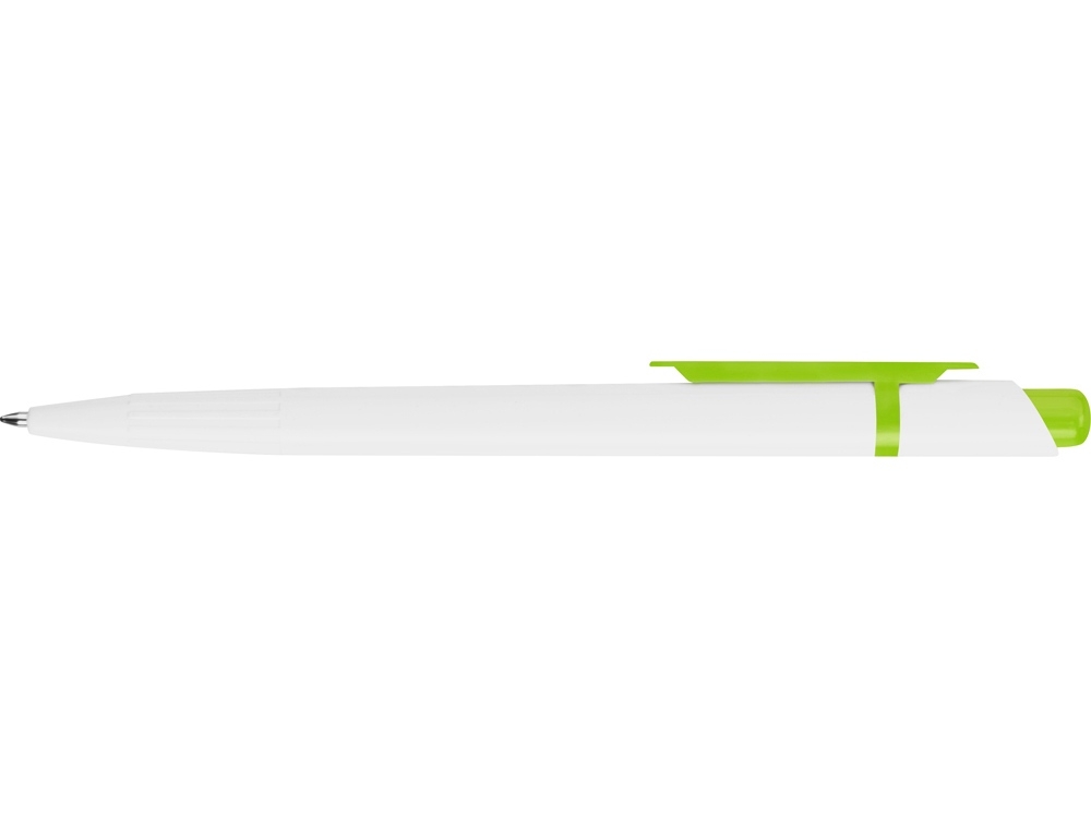 Ручка пластиковая шариковая «Этюд», зеленый, белый, пластик