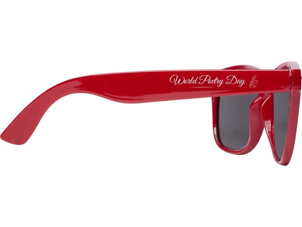 Солнцезащитные очки «Sun Ray» из переработанного PET-пластика, красный, пластик