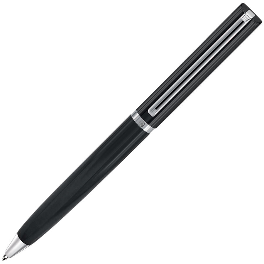 BULLET, ручка шариковая, черный/хром, металл, черный, серебристый, металл