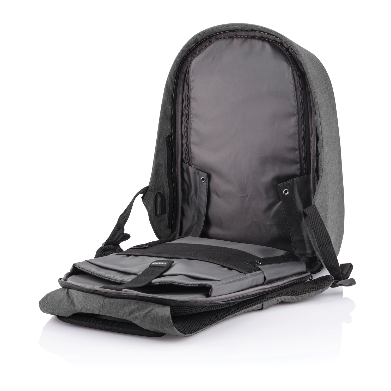 Антикражный рюкзак Bobby Hero  XL, серый, rpet; polyurethane