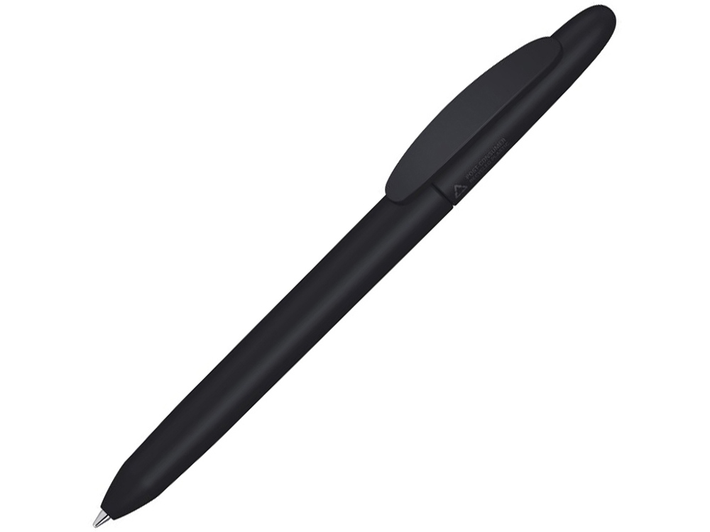 Ручка шариковая из вторично переработанного пластика «Iconic Recy», черный, пластик