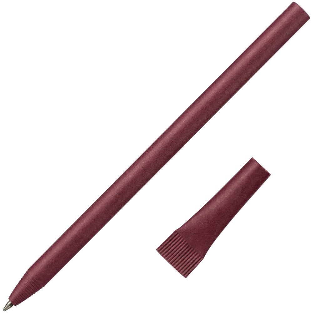 Ручка шариковая Carton Plus, бордовая, бордовый