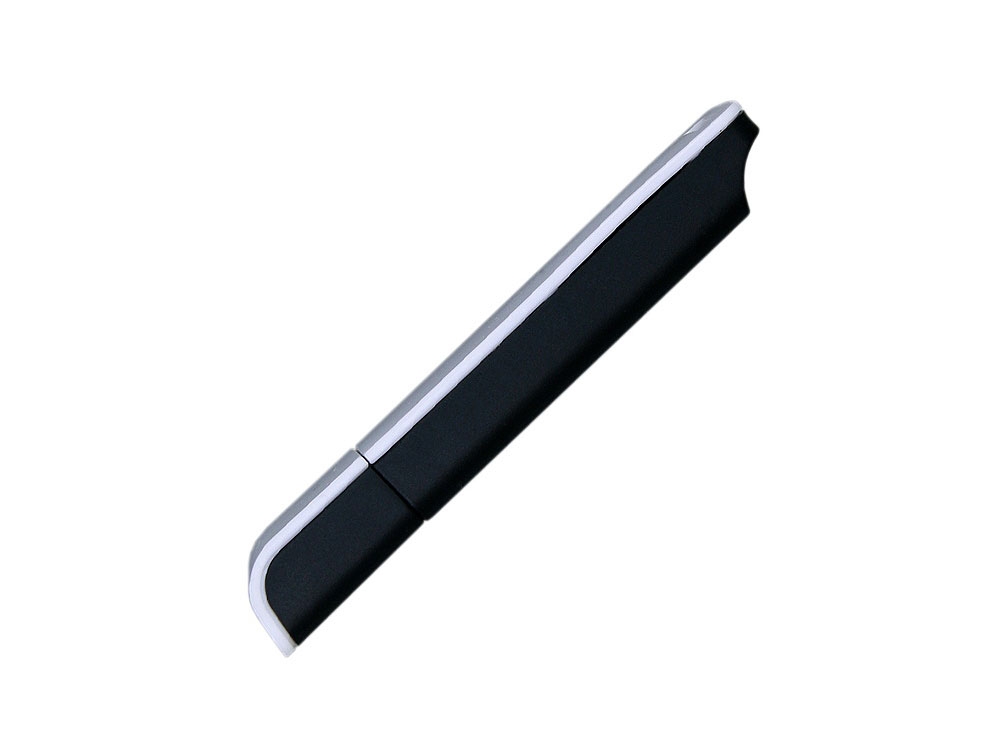 USB 2.0- флешка на 8 Гб с оригинальным двухцветным корпусом, черный, белый, пластик