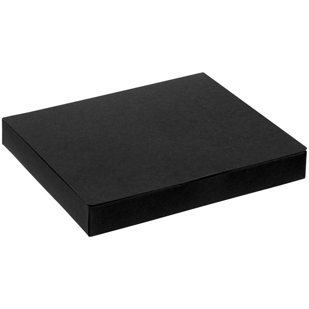 Набор Flat, черный, черный, покрытие софт-тач; пластик; картон