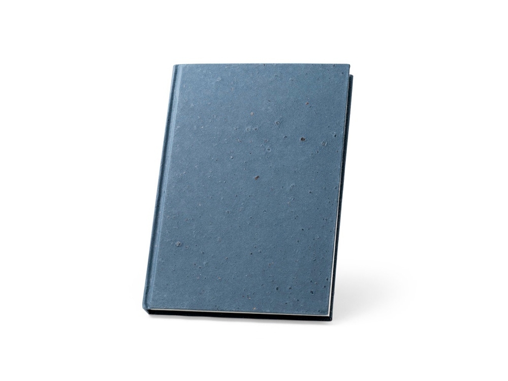 Блокнот A5 «COFFEEPAD RIGID», синий, бумага, переработанные растительные материалы