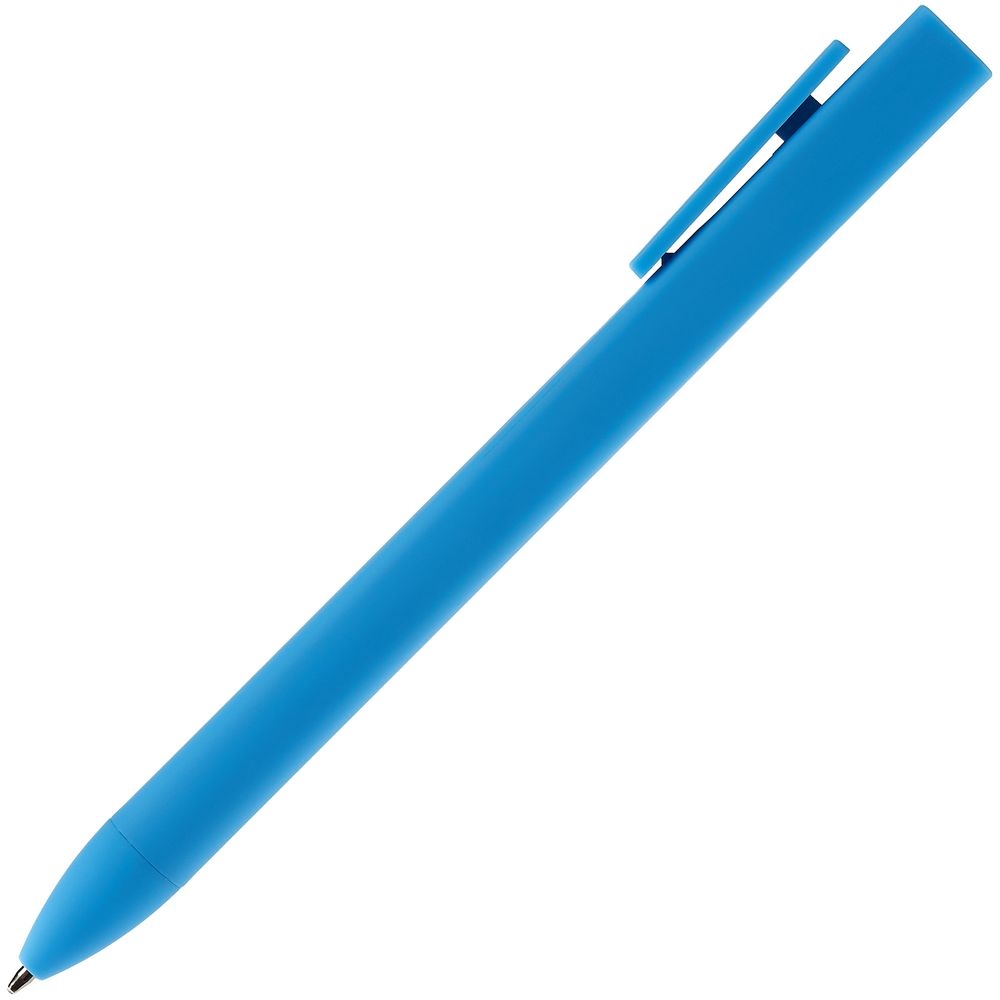 Ручка шариковая Swiper SQ Soft Touch, голубая, голубой