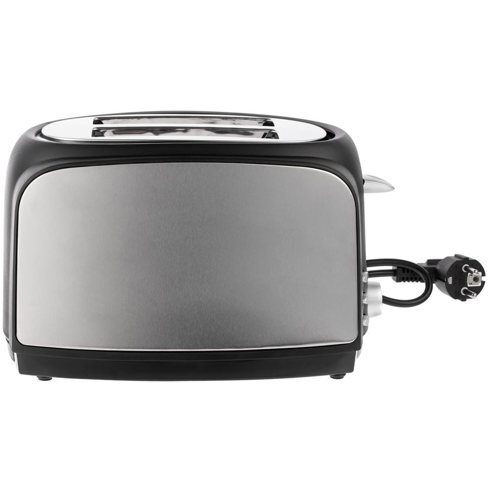 Электрический тостер Postre, серебристо-черный, черный, серебристый