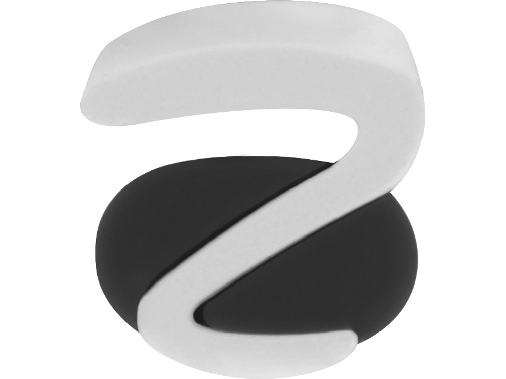 Ручка пластиковая soft-touch шариковая «Zorro», черный, белый, soft touch