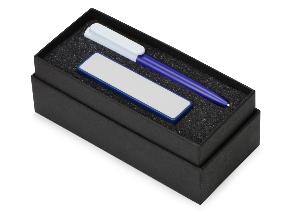 Подарочный набор Essentials Umbo с ручкой и зарядным устройством, синий, пластик