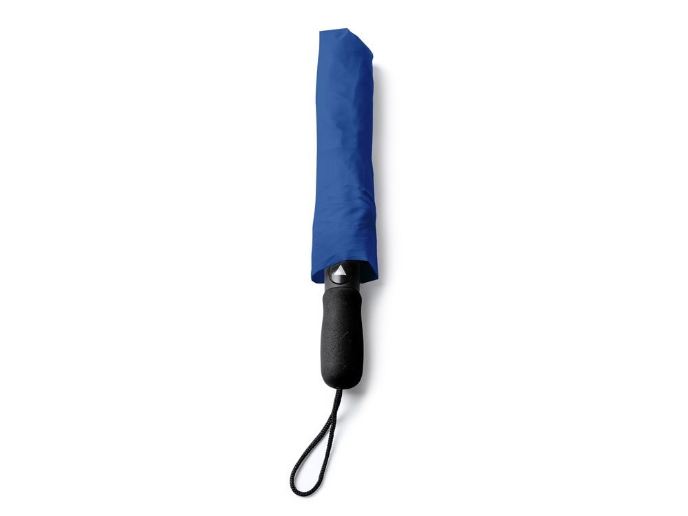Зонт складной MIYAGI, полуавтомат, синий, полиэстер