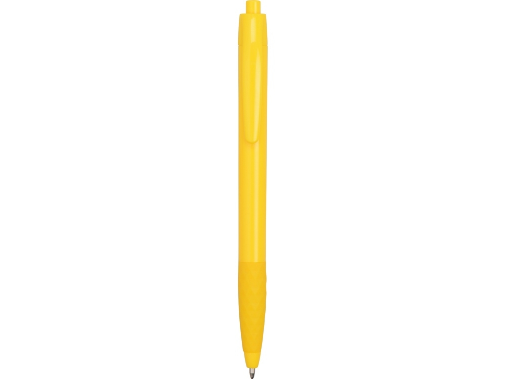 Ручка пластиковая шариковая «Diamond», желтый, пластик, резина