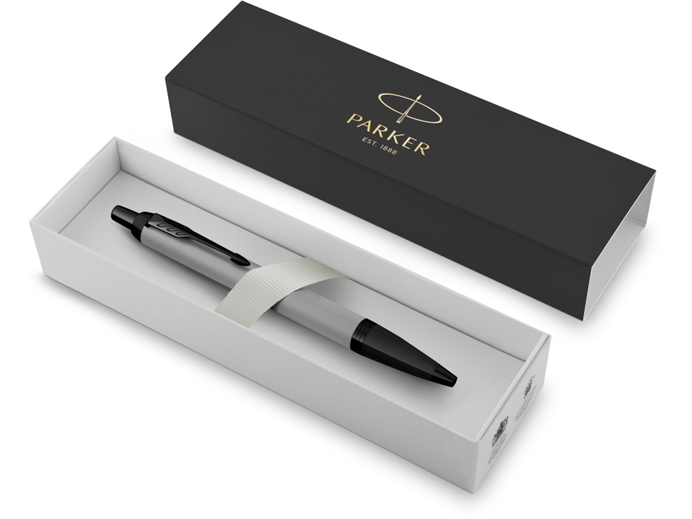Ручка шариковая Parker «IM MGREY BT», черный, серый, металл