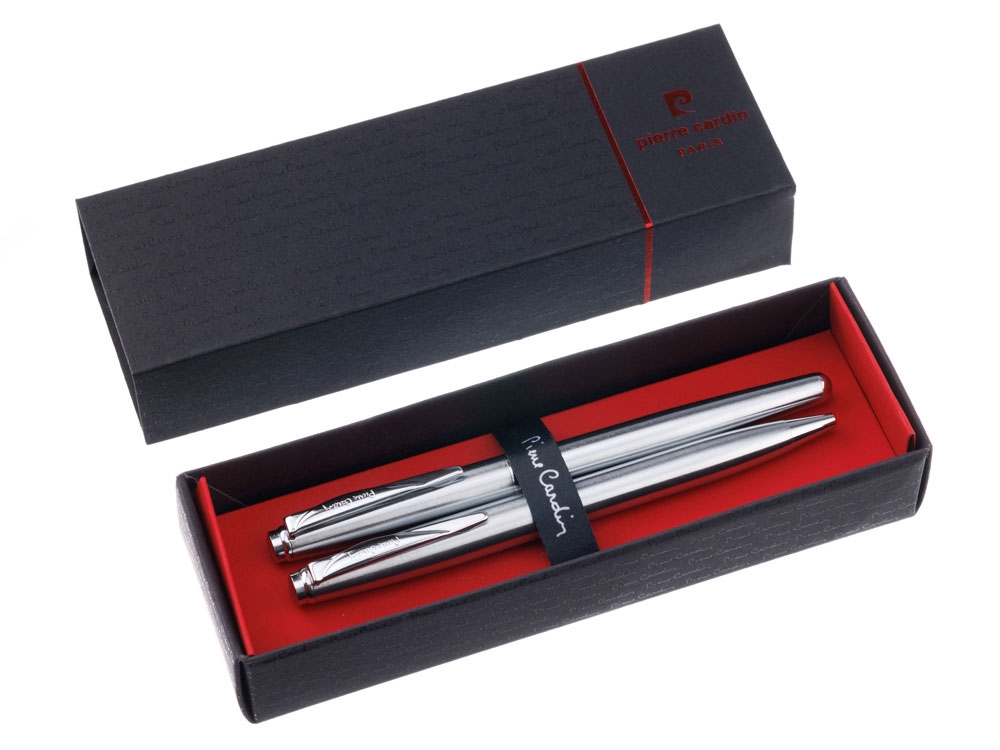 Набор «Pen and Pen»: ручка шариковая, ручка-роллер, серый, металл