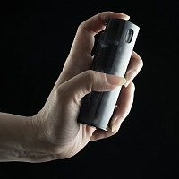Спрей для рук REFILL многоразовый, 10 мл (черный), черный, пластик