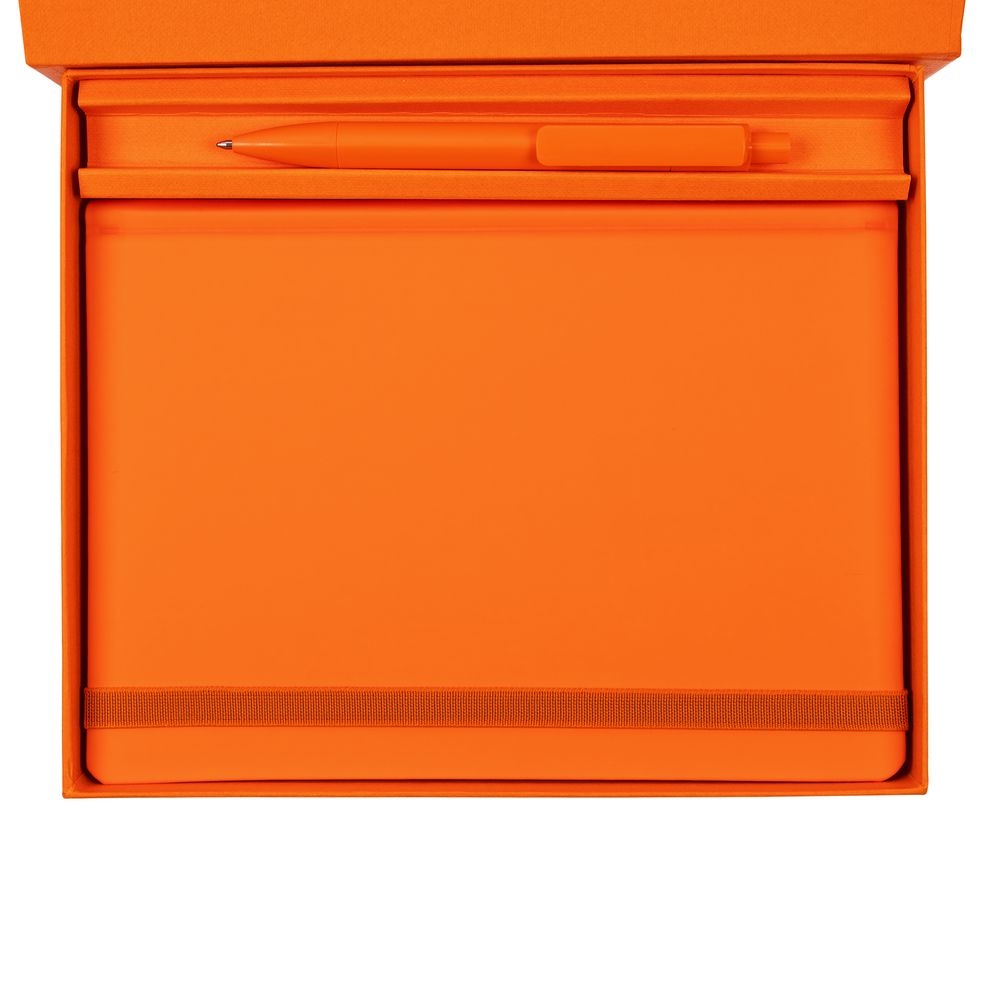 Набор Favor, оранжевый, оранжевый, искусственная кожа; картон; пластик