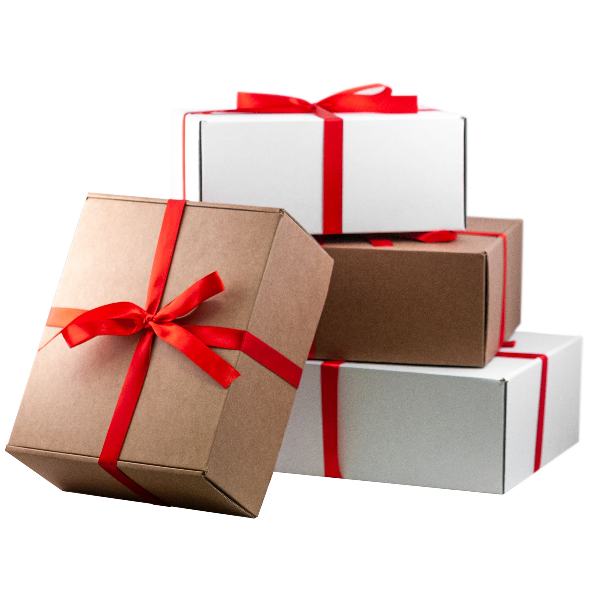 Подарочная лента для малой универсальной подарочной коробки, красная, красный