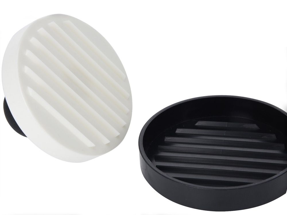 Пресс для приготовления бургера «Farsh», черный, белый, пластик