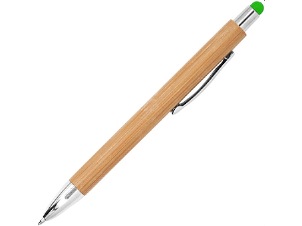 Ручка шариковая бамбуковая PAMPA, зеленый
