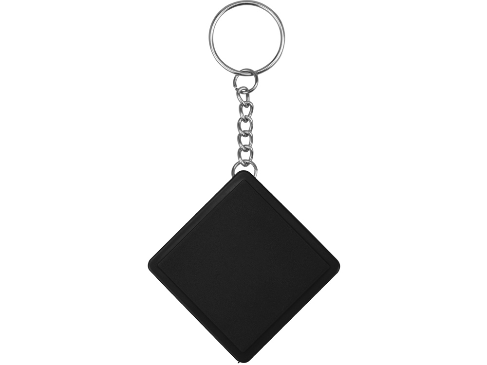 Брелок-рулетка «Дюйм», 1м, черный, пластик, металл