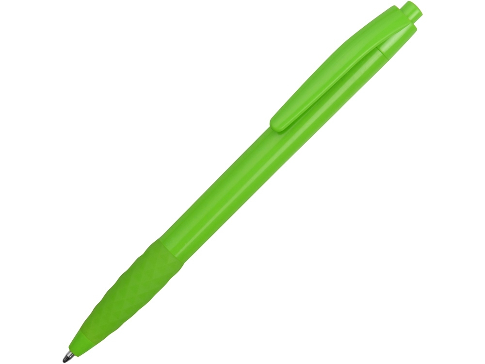 Ручка пластиковая шариковая «Diamond», зеленый, пластик, резина
