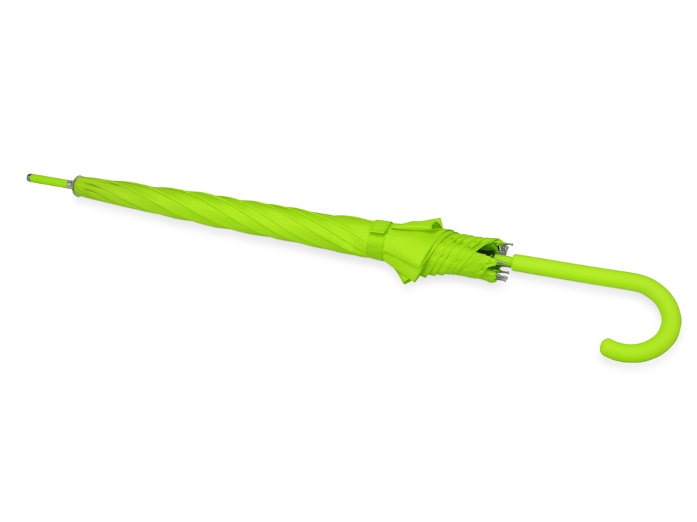 Зонт-трость «Color», зеленый, полиэстер, soft touch