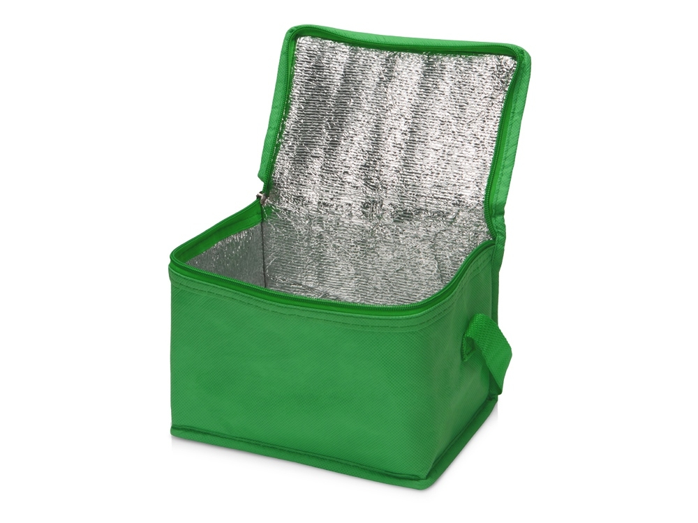 Сумка-холодильник Reviver из нетканого переработанного материала RPET, зеленый, нетканый материал