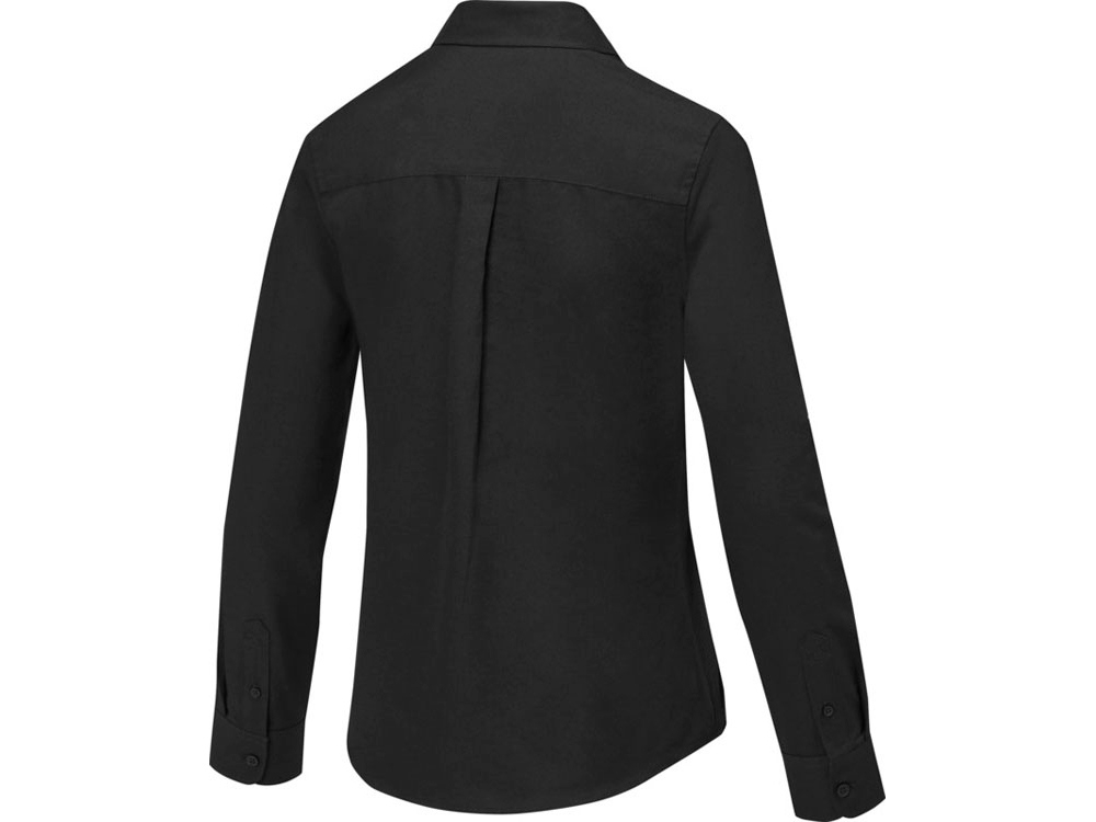 Рубашка «Pollux» женская с длинным рукавом, черный, полиэстер, хлопок