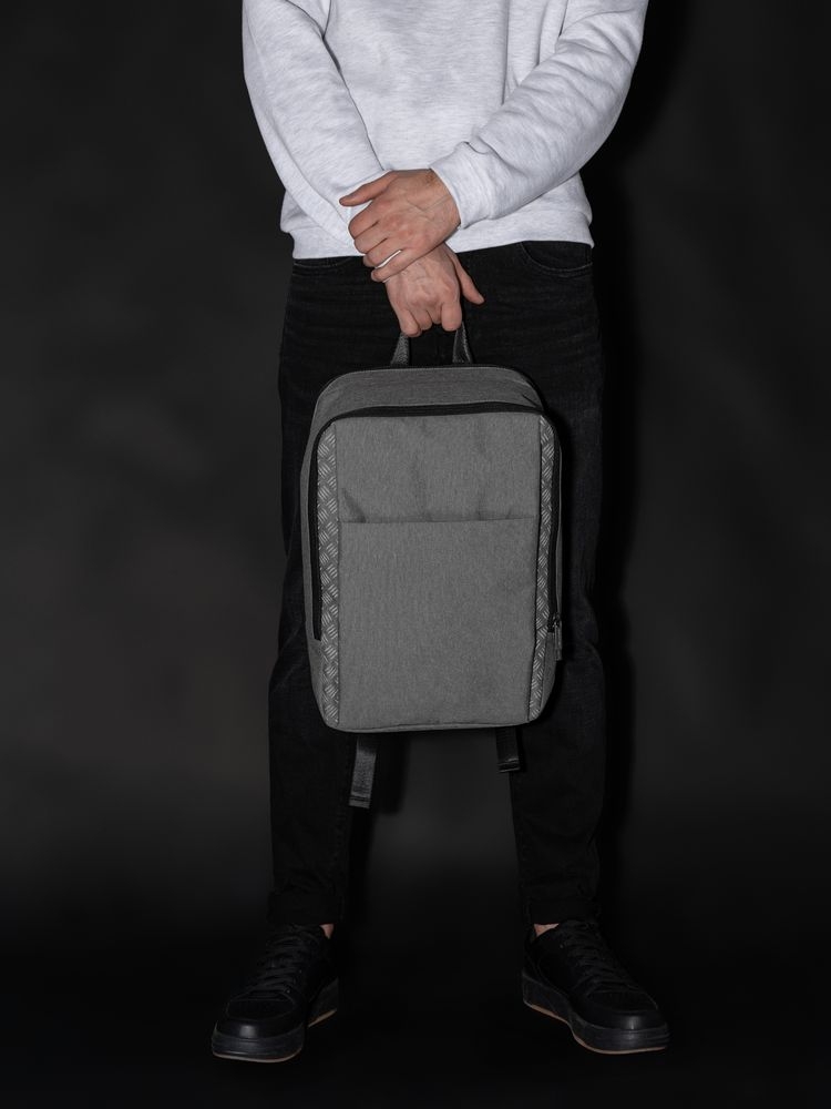 Рюкзак со светоотражающим паттерном Hard Work Reflective, полиэстер 100%, 210d, 600d; подкладка-полиэстер