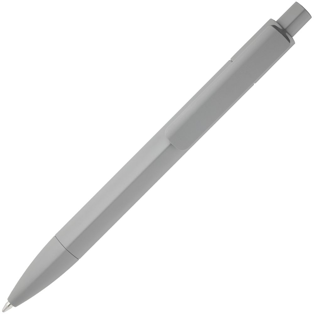 Ручка шариковая Prodir DS4 PMM-P, серая, серый, пластик