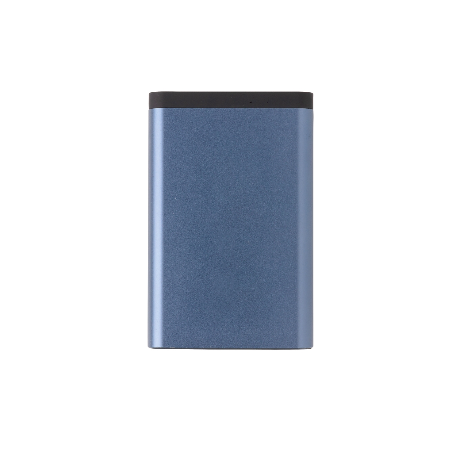Карманный внешний аккумулятор в алюминиевом корпусе на 10000 мАч, синий, алюминий; abs