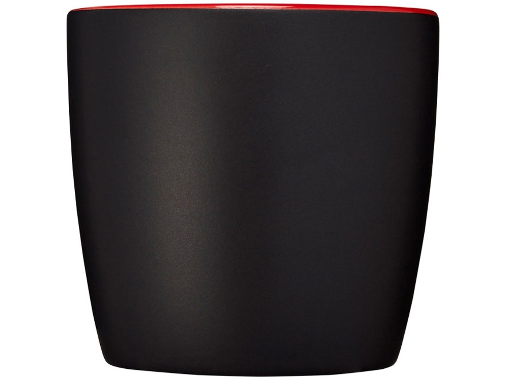 Керамическая чашка «Riviera», черный, красный, керамика
