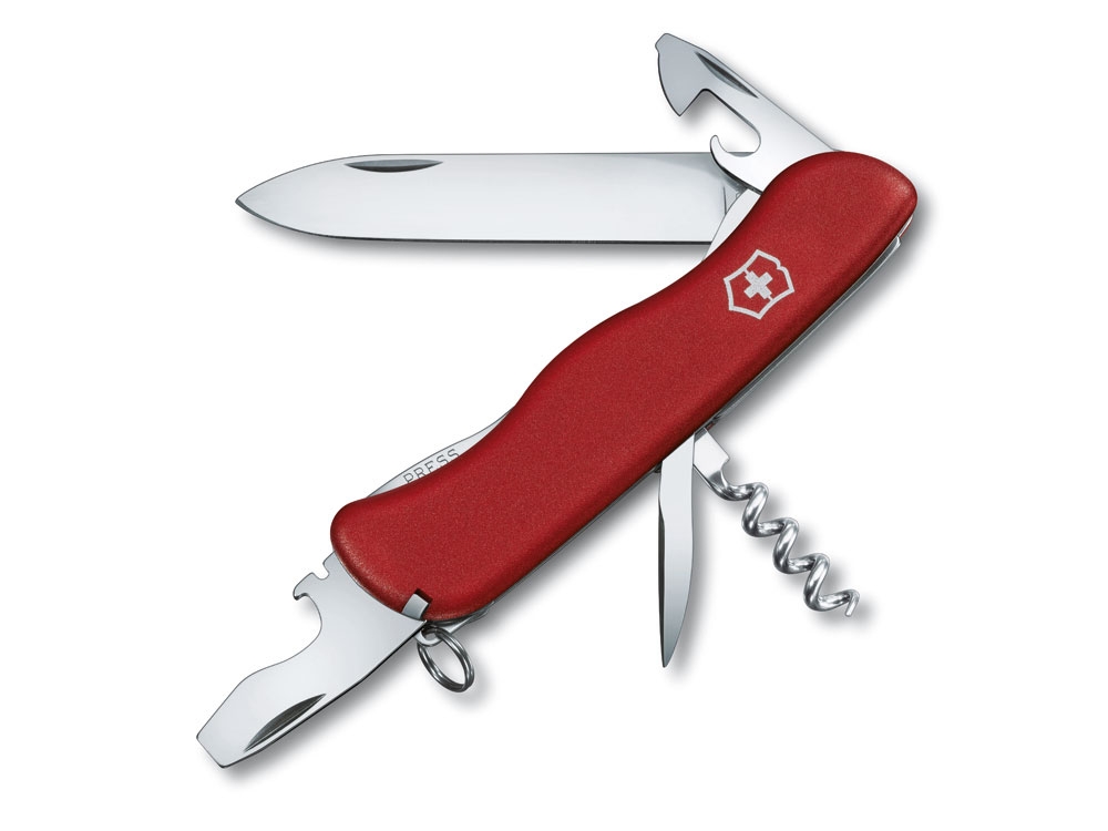 Нож перочинный «Picknicker», 111 мм, 11 функций, красный, металл