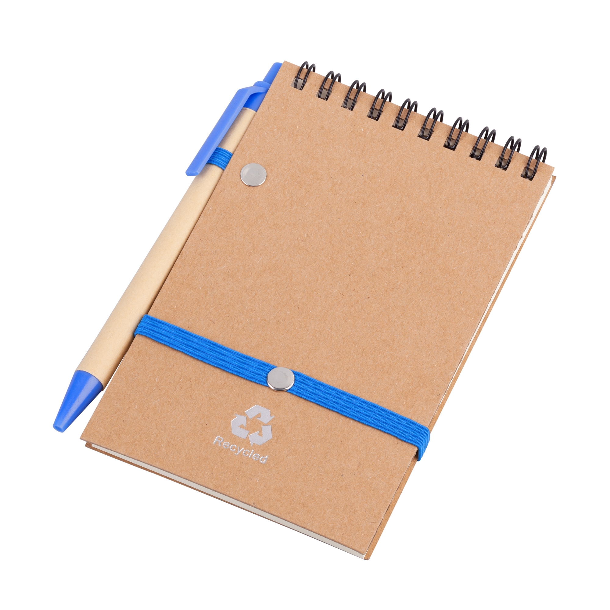 Блокнот с ручкой "Papyrus", синий, пластик, картон