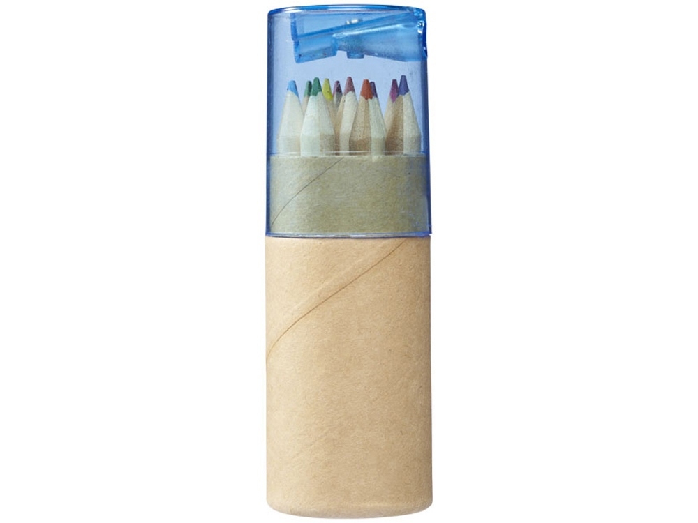 Набор из 12 цветных карандашей «Cartoon», голубой, дерево, пластик, бумага