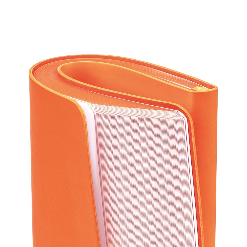 Блокнот Flex Shall, оранжевый, оранжевый, soft touch