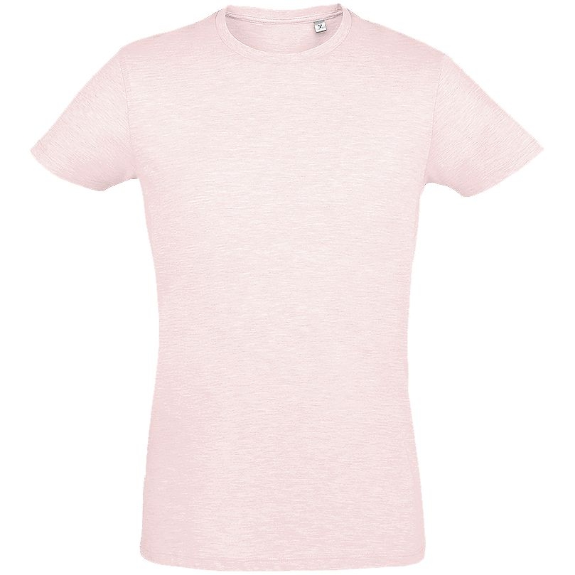 Футболка мужская Regent Fit 150, розовый меланж, розовый, плотность 150 г/м²; джерси, хлопок 60%; полиэстер 40%