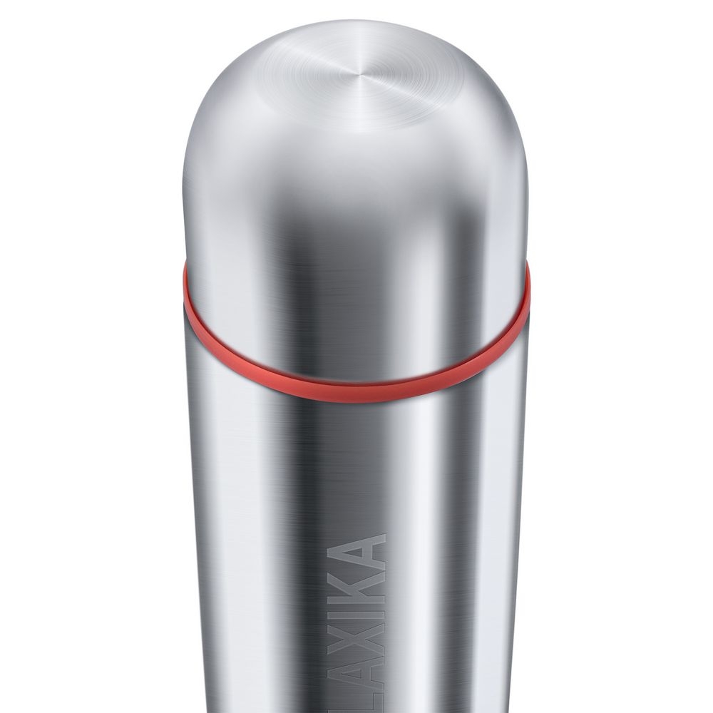 Термос Relaxika Duo 1000, стальной, серый, корпус - нержавеющая сталь; пробка - пластик