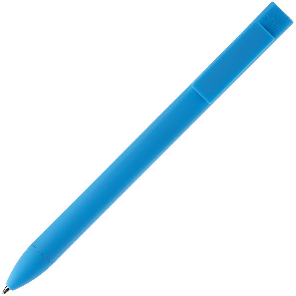 Ручка шариковая Swiper SQ Soft Touch, голубая, голубой