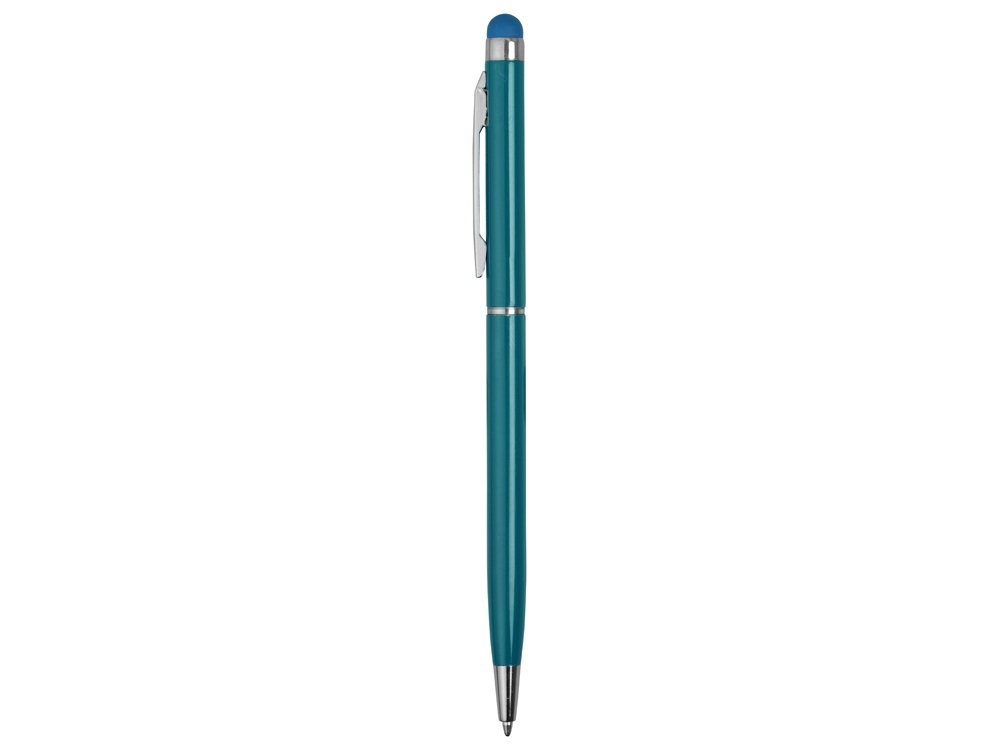 Ручка-стилус металлическая шариковая «Jucy», бирюзовый, металл