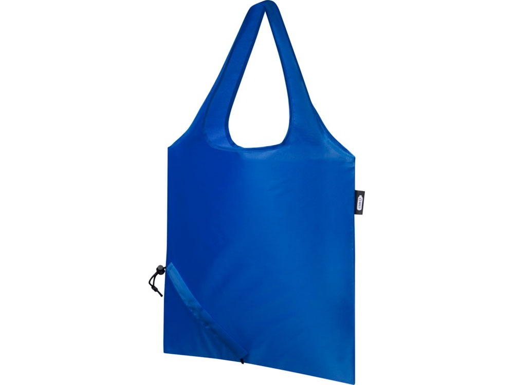 Складная эко-сумка «Sabia» из вторичного ПЭТ, синий, полиэстер