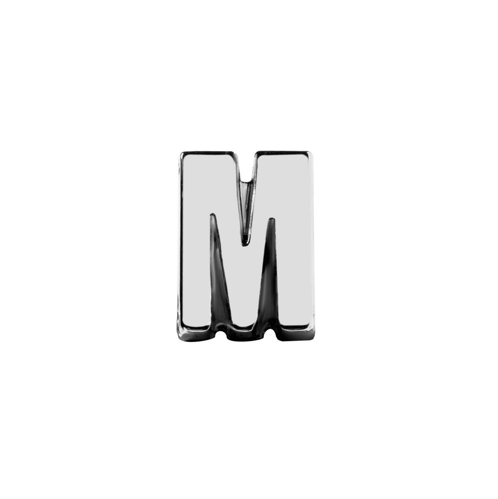 Элемент брелка-конструктора «Буква М», металл