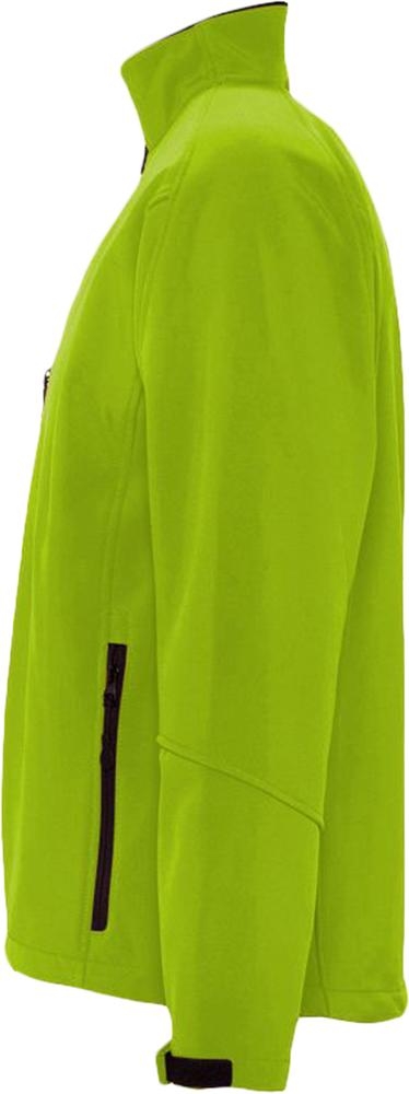 Куртка мужская на молнии Relax 340, зеленая, зеленый, полиэстер 94%; эластан 6%, плотность 340 г/м²; софтшелл