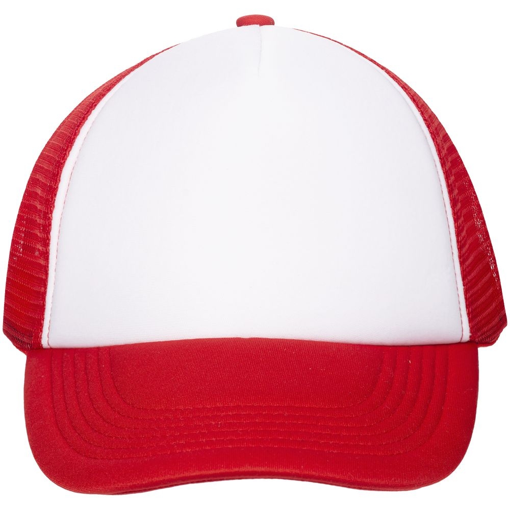 Бейсболка Sunbreaker, красная с белым, белый, красный, полиэстер 100%, плотность 160 г/м²