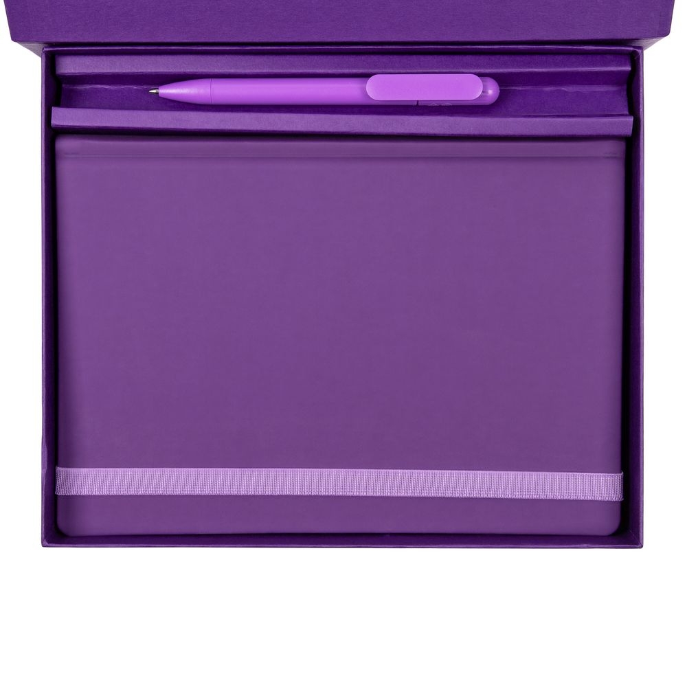 Набор Favor, фиолетовый, фиолетовый, искусственная кожа; картон; пластик