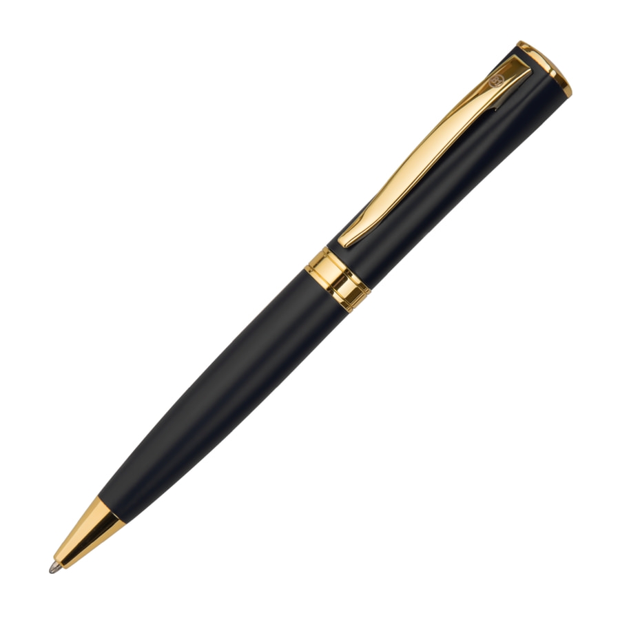 WIZARD GOLD, ручка шариковая, черный/золотистый, металл, черный, металл