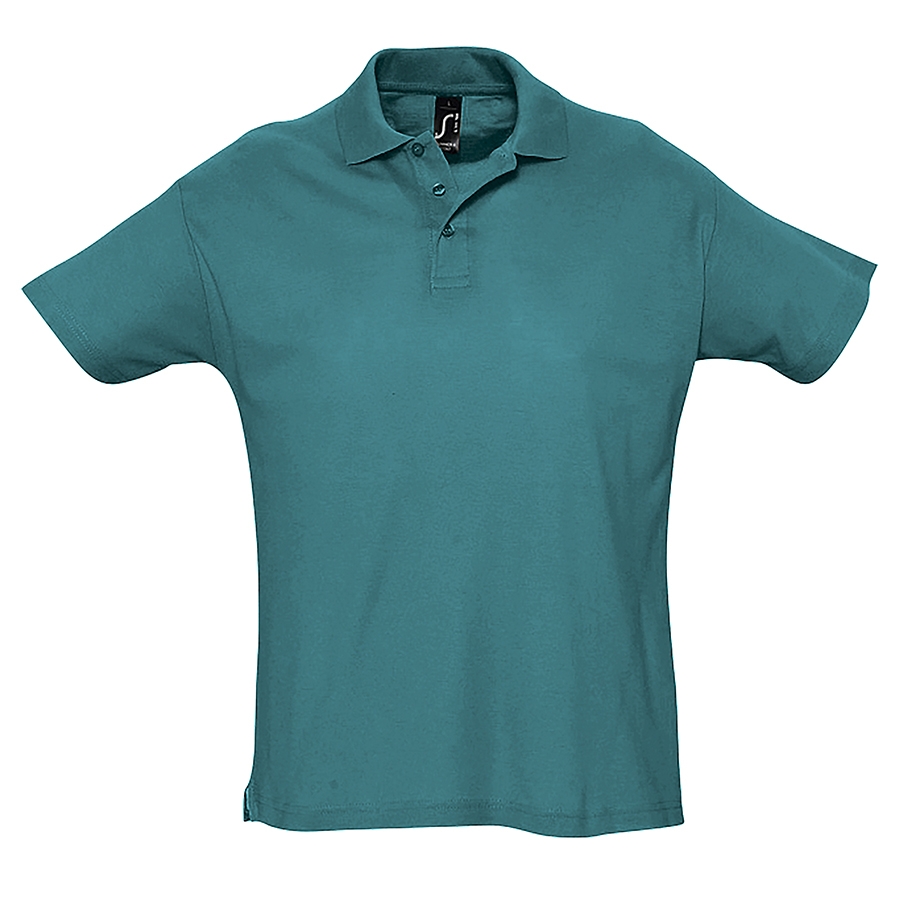 Рубашка поло мужская SUMMER II, лазурный, XS, 100% хлопок, 170 г/м2, лазурный синий, хлопок