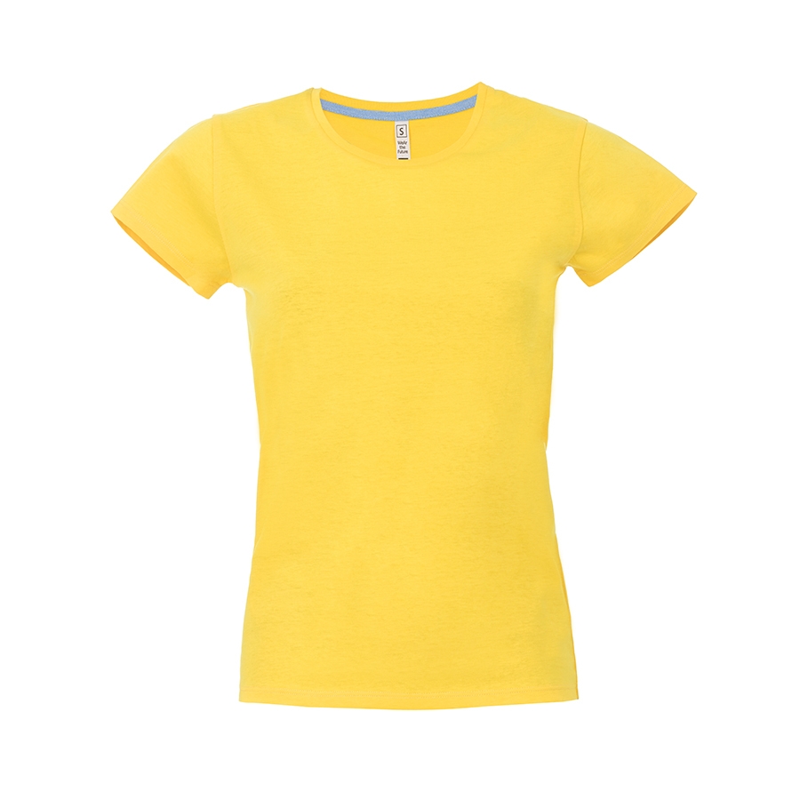 Футболка женская "California Lady", желтый, S, 100% хлопок, 150 г/м2, желтый, 100% хлопок, плотность 150 г/м2