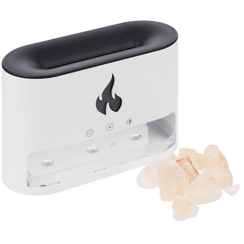 Увлажнитель-ароматизатор Fusion Blaze с имитацией пламени, белый, белый
